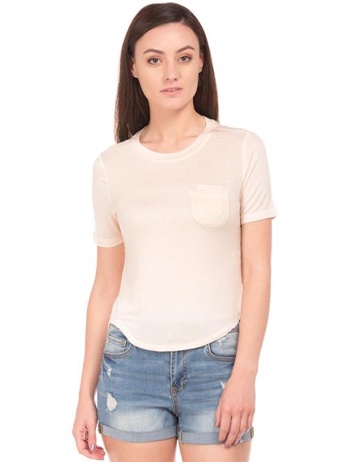 round neck solid top - 17645479 - Very Small Image - 1