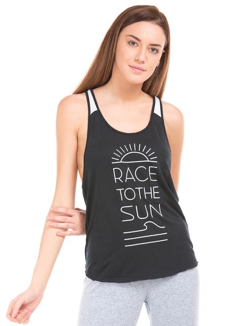 high low printed tank top - 17645557 - Very Small Image - 1