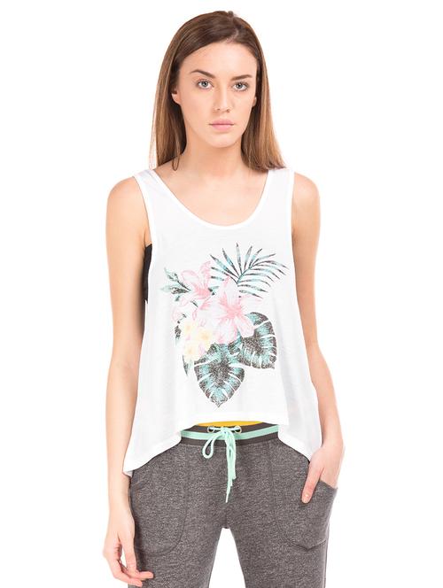 floral print boxy tank top - 17645586 - Very Small Image - 1