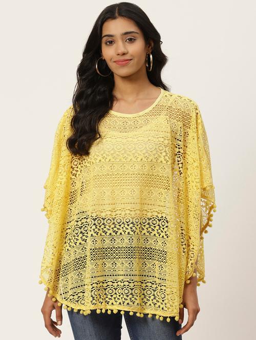 yellow lace summer poncho - 17645750 - Very Small Image - 1