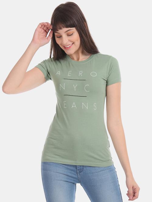 crew neck embroidered t-shirt - 17645800 - Very Small Image - 1