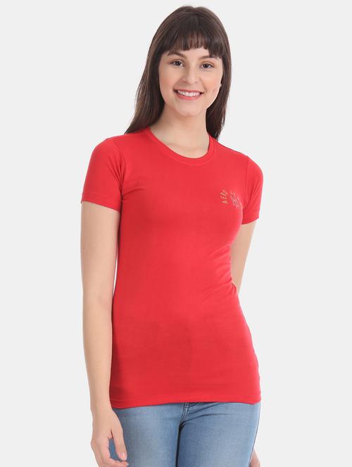 women's plain crew neck t-shirt - 17645837 - Very Small Image - 1