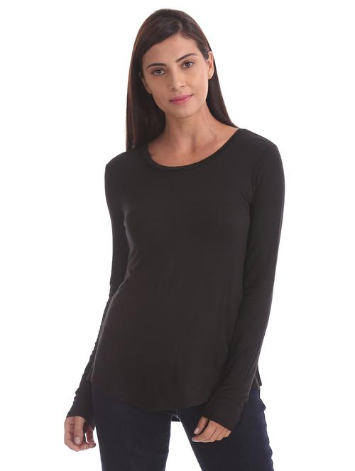 round neck solid tee - 17645849 - Very Small Image - 1