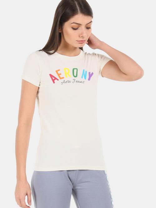 round neck printed tee - 17645917 - Very Small Image - 1