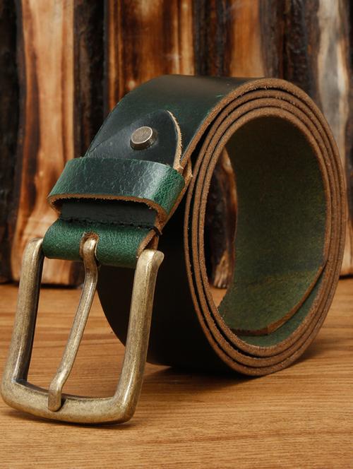 juniper green leather belt - 17645992 - Very Small Image - 1