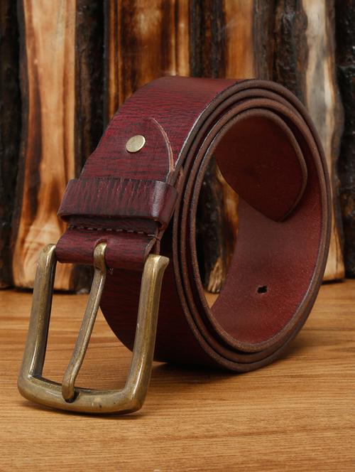 ruby red leather belt - 17645995 - Very Small Image - 1