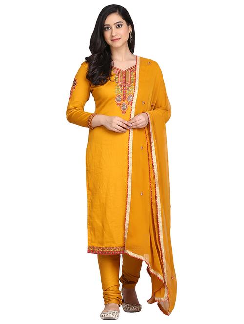 embroidered unstitched suit - 17646015 - Very Small Image - 1
