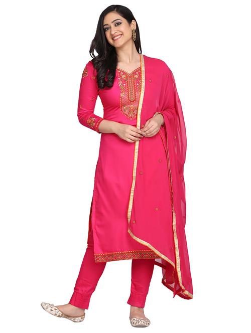 embroidered unstitched suit - 17646018 - Very Small Image - 1