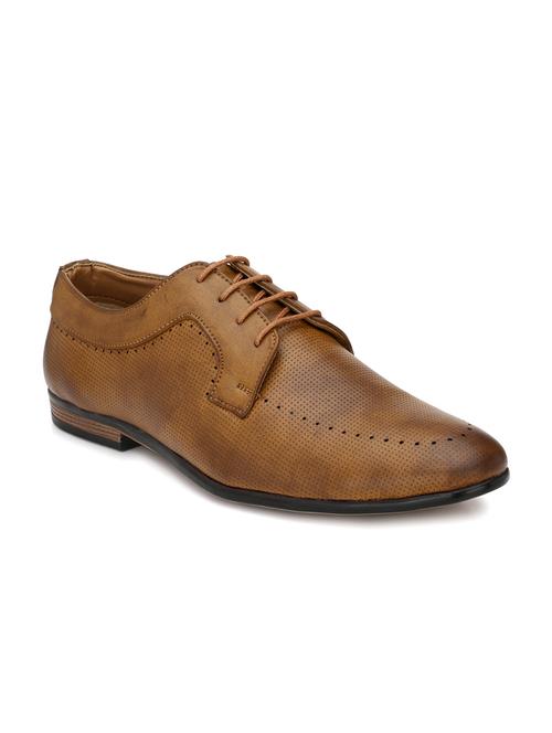 tan synthetic lace up sneakers - 17646070 - Very Small Image - 1