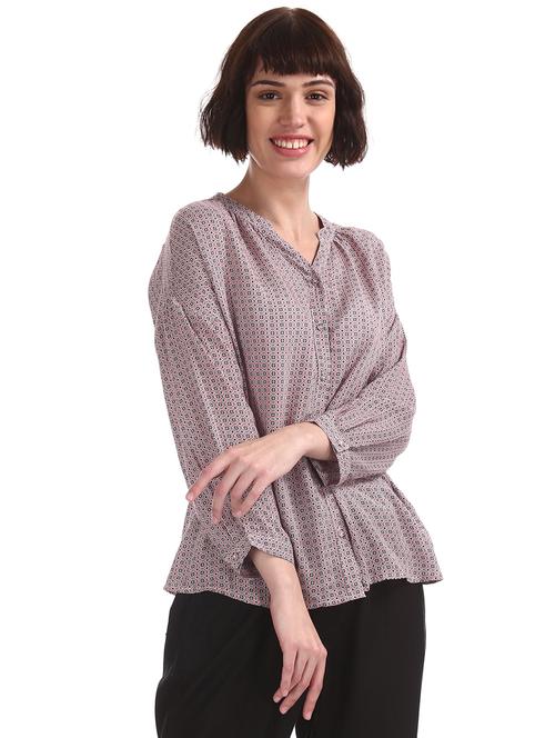 red printed regular shirt - 17646131 - Very Small Image - 1