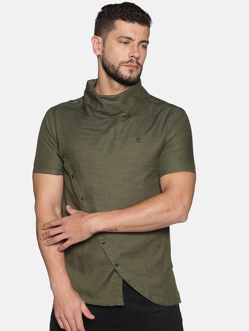 mens solid casual shirt - 17646728 - Very Small Image - 1