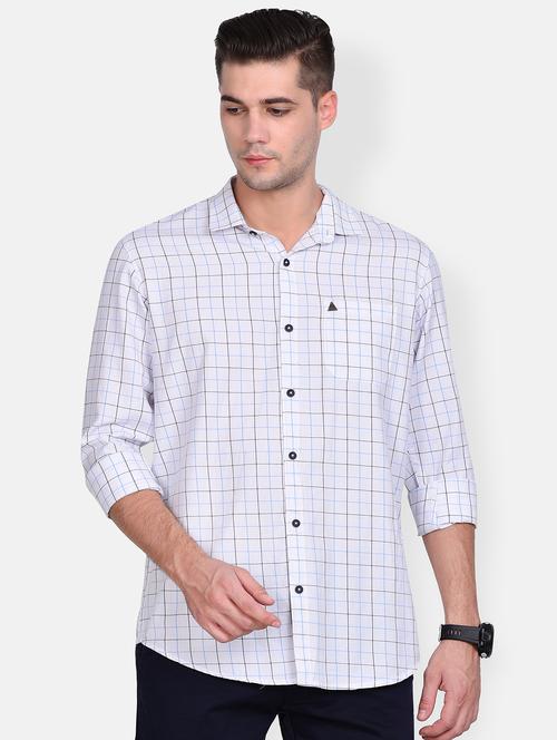 white checkered casual shirt - 17646922 - Very Small Image - 1