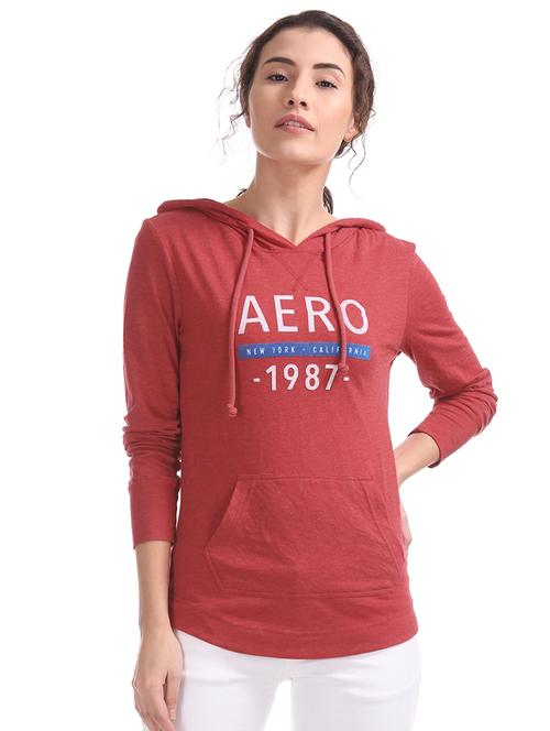 red cotton sweatshirt - 17647111 - Very Small Image - 1
