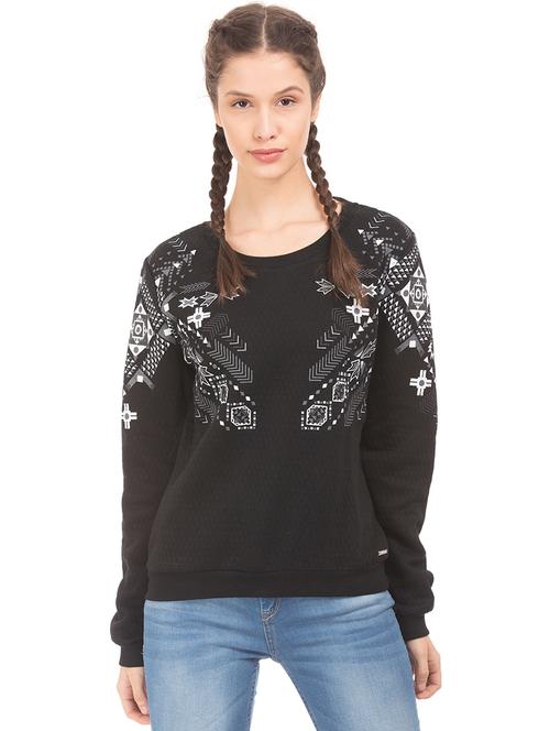 round neck printed sweatshirt - 17647122 - Very Small Image - 1