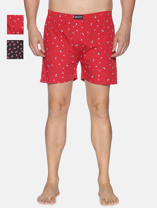 set of 2 multi colored printed boxers - 17648956 - Very Small Image - 1