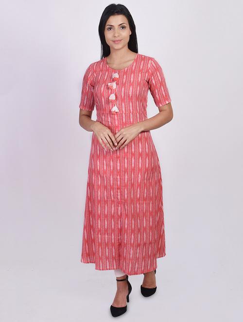 ikat a-line kurta - 17649526 - Very Small Image - 1