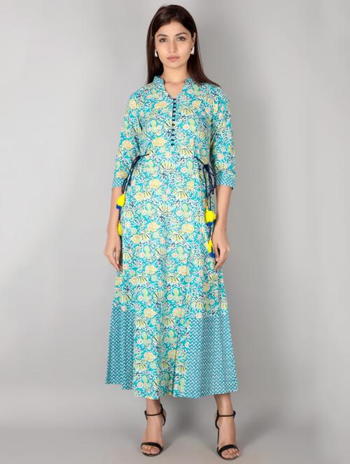 floral a-line kurta - 17649560 - Very Small Image - 1