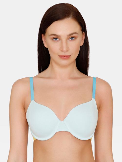 blue solid t-shirt bra - 17649930 - Very Small Image - 1