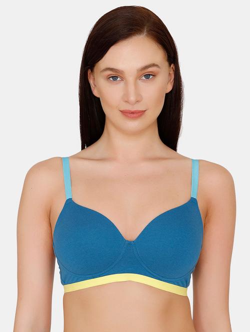 contrast bind t-shirt bra - 17649932 - Very Small Image - 1