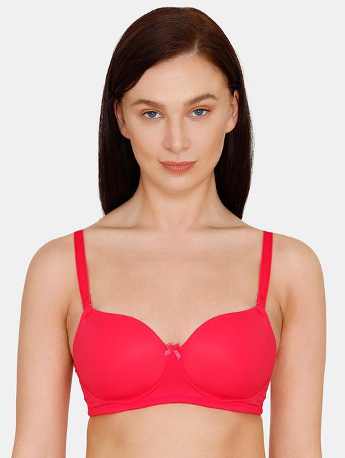 red solid t-shirt bra - 17649945 - Very Small Image - 1