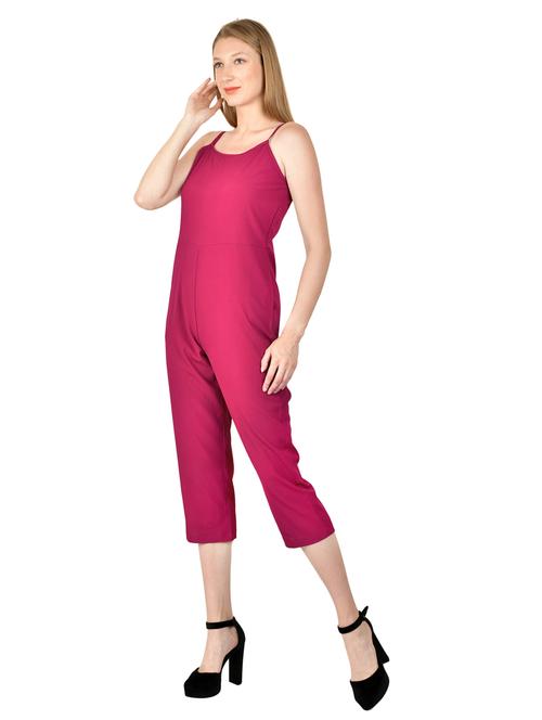cami neck 3/4th jumpsuit - 17650064 - Very Small Image - 1