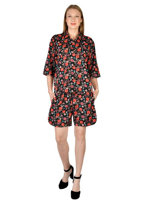 floral shirt shorts set - 17650078 - Very Small Image - 1