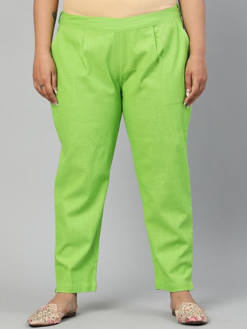 green cotton trousers - 17650186 - Very Small Image - 1