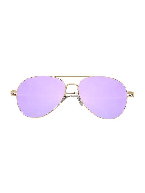 tashan gold frame with purple lens aviator sunglass - 17650283 - Very Small Image - 1