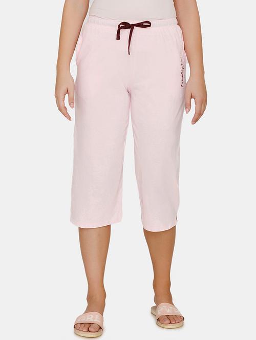 drawstring waist solid capri - 17651995 - Very Small Image - 1