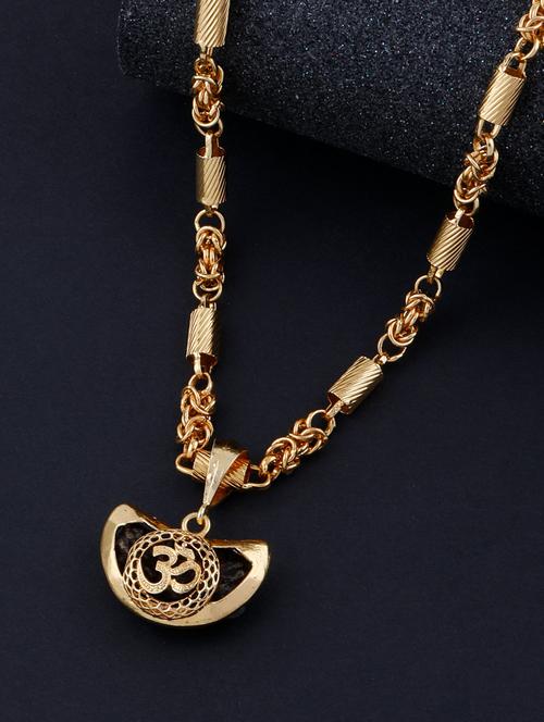 gold metal pendant - 17652043 - Very Small Image - 1