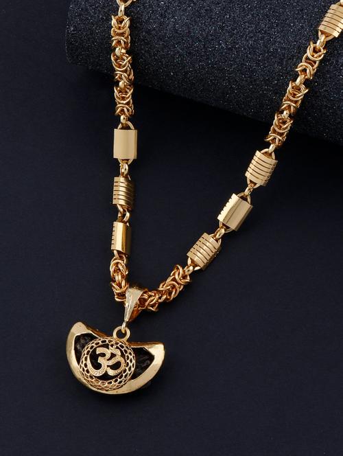 gold metal pendant - 17652044 - Very Small Image - 1