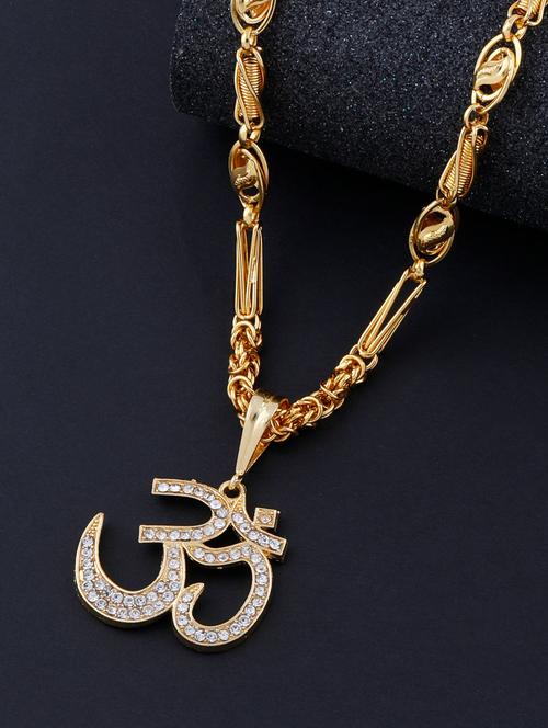 gold metal pendant - 17652130 - Very Small Image - 1