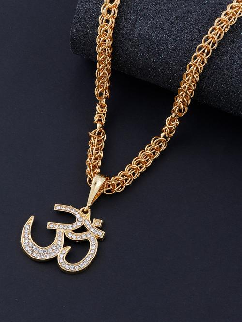 gold metal pendant - 17652132 - Very Small Image - 1