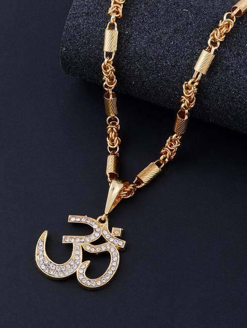 gold metal pendant - 17652133 - Very Small Image - 1