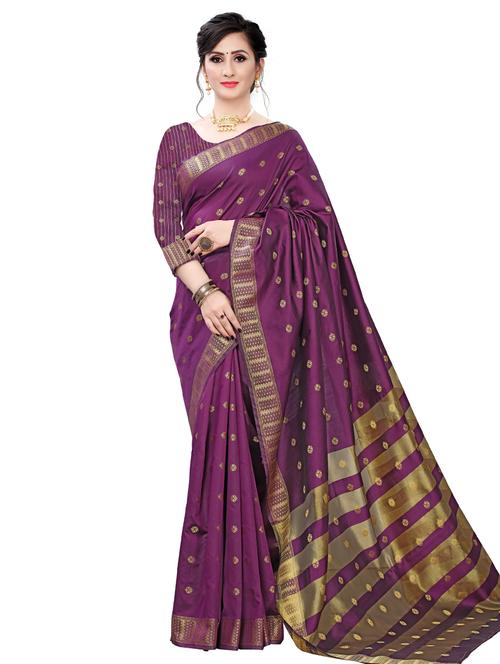 ethnic motifs woven saree - 17652241 - Very Small Image - 1