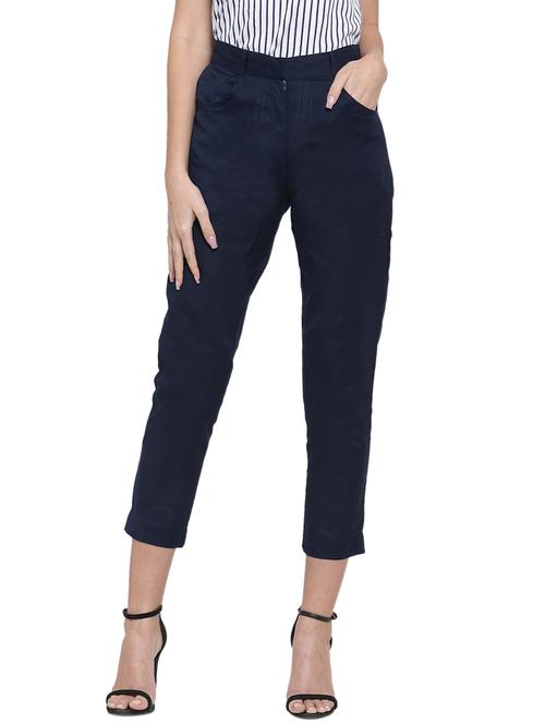 high rise crop pants - 17652855 - Very Small Image - 1