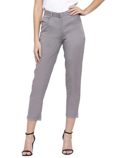 high rise crop pants - 17652856 - Very Small Image - 1