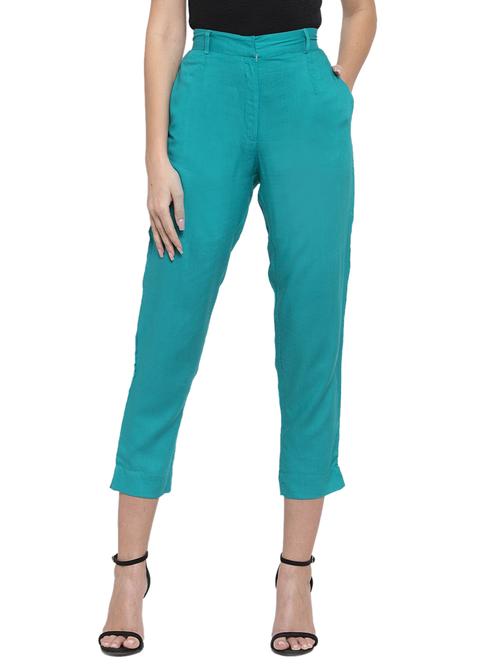 high rise crop pants - 17652860 - Very Small Image - 1