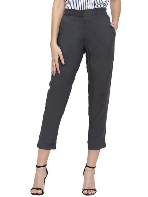 high rise crop pants - 17652863 - Very Small Image - 1