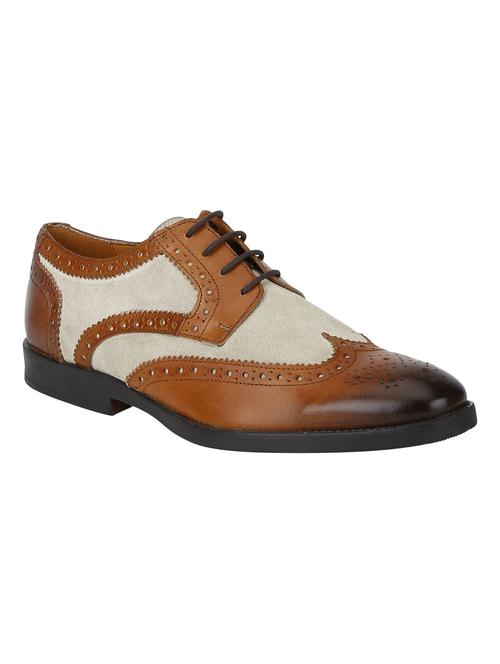 multi colored leather laceup brouges - 17653547 - Very Small Image - 1