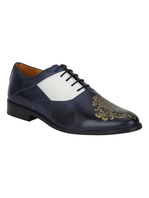 multi colored leather laceup oxfords - 17653564 - Very Small Image - 1