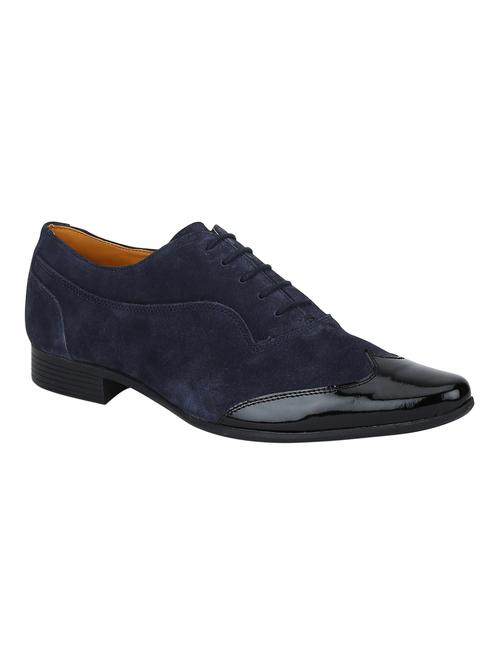 blue colored lace-up oxford - 17653578 - Very Small Image - 1