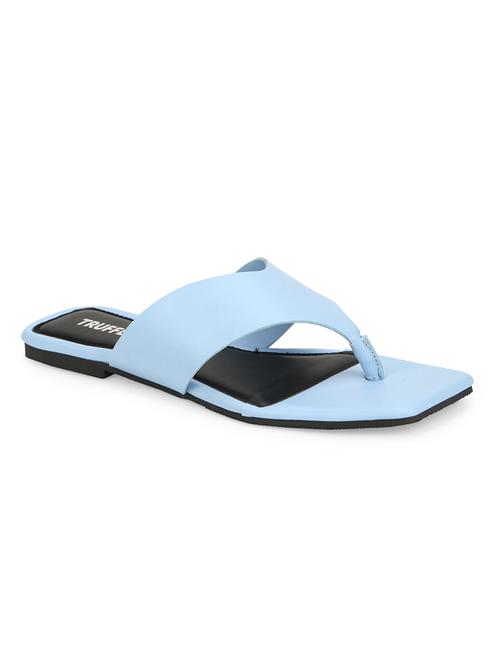 light blue pu tstrap sandals - 17653644 - Very Small Image - 1