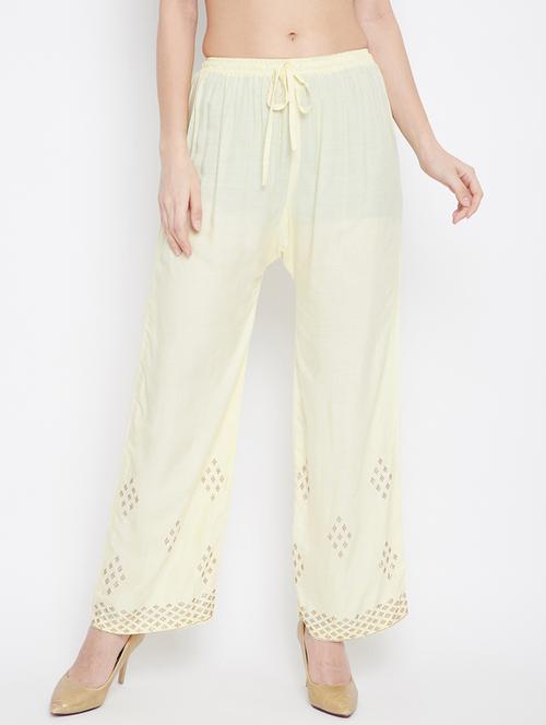 drawstring waist palazzo - 17653828 - Very Small Image - 1
