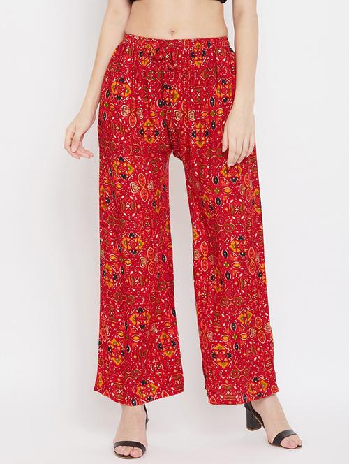 red rayon palazzos - 17653842 - Very Small Image - 1