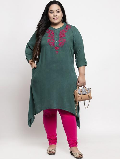 embroidered asymmetric kurta - 17653935 - Very Small Image - 1