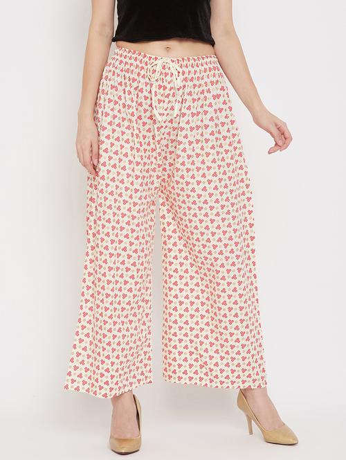 white rayon palazzos - 17656936 - Very Small Image - 1