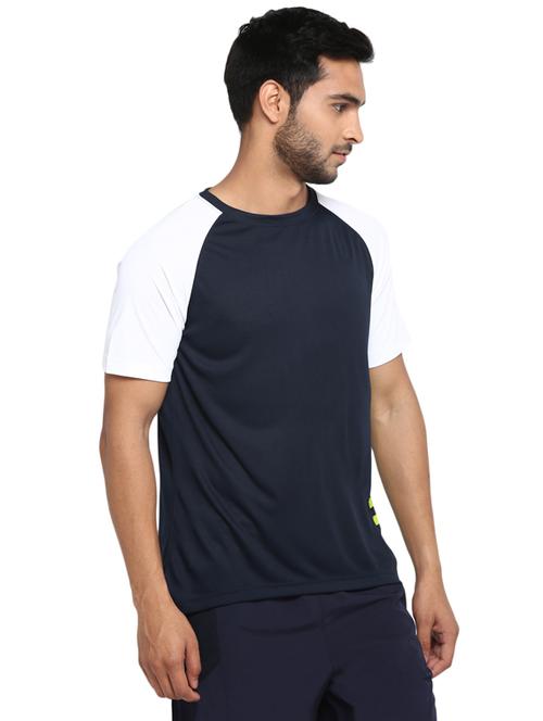 navy blue printed raglan t-shirt - 17656964 - Very Small Image - 1