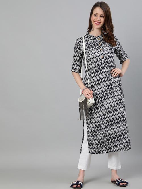 ikat kurta pant set - 17657007 - Very Small Image - 1