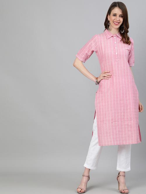striped kurta pant set - 17657009 - Very Small Image - 1
